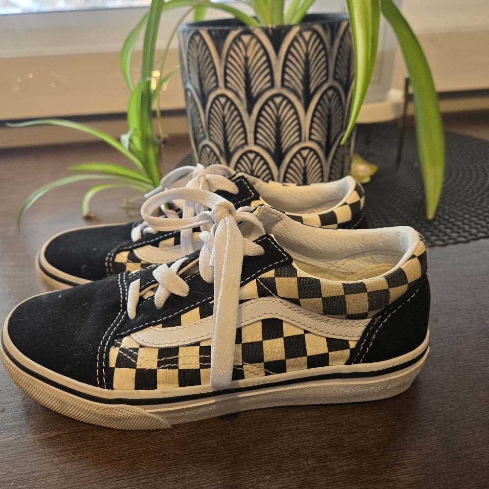 Vans Kids Children's Fillmore Runners Shoes Checkered Lace Up Sneakers